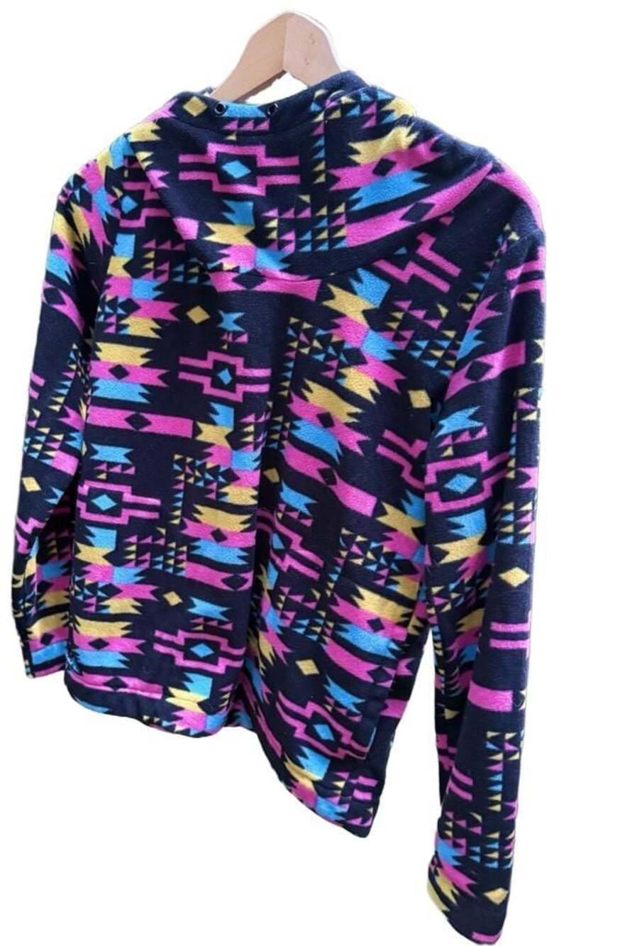 KAVU Klear Above Visibility Unlimited Aztec Print Pullover Fleece Hoodie